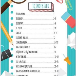 7. Sınıf Türkçe Bilgi Kartları