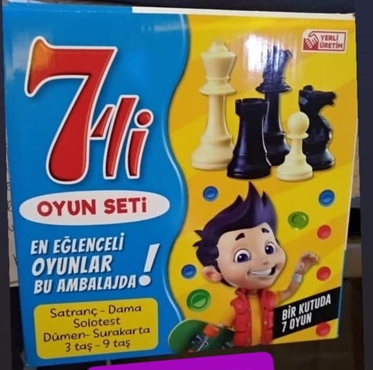 7 Oyun Bir Arada (Ahşap)